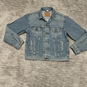 VTG Levis Denim Jacket Mens Medium Blue Trucker Type III 00s Y2K 70507-0514